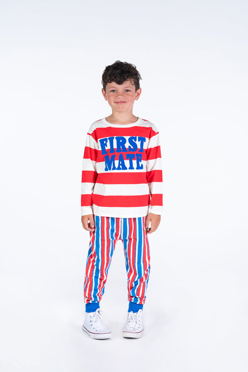 Track Pants - Nautical Stripe