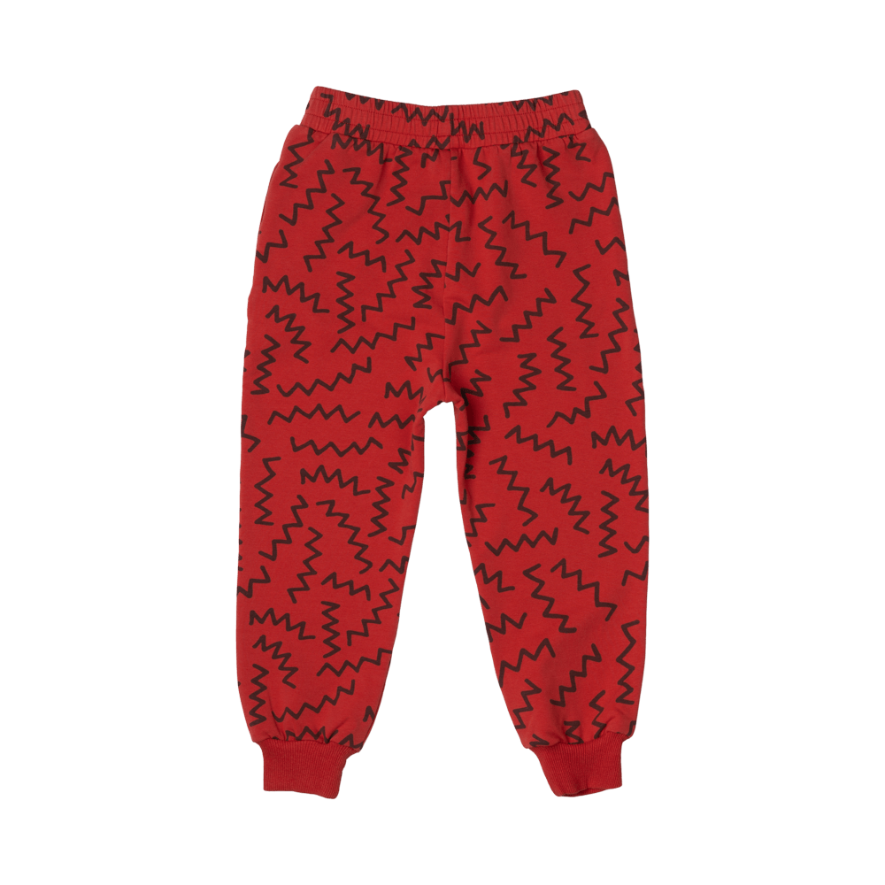 Rock Your Baby Red Zig Zag Trackies