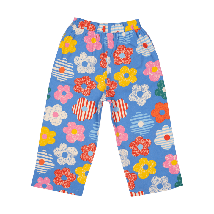 Rock Your Baby Wide Leg Pants - Happy Flowers
