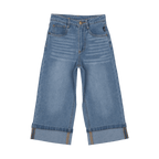 Flared Loose Fit Denim Jeans