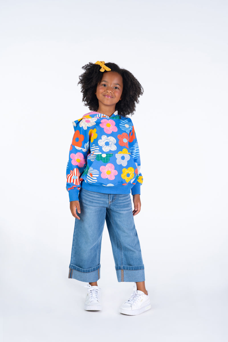 Flared Loose Fit Denim Jeans