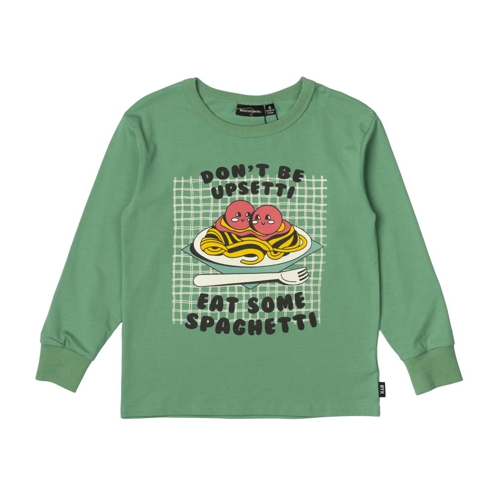 Rock Your Baby Long Sleeve T-Shirt - Eat Some Spaghetti