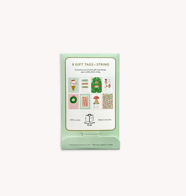 Festive Gift Tag Set of 8
