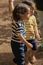 Stevie Polo - Navy Bold Stripe