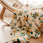 Organic Muslin Wrap - Lemons