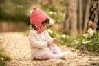 Organic Earmuff - Heart / Fuschia