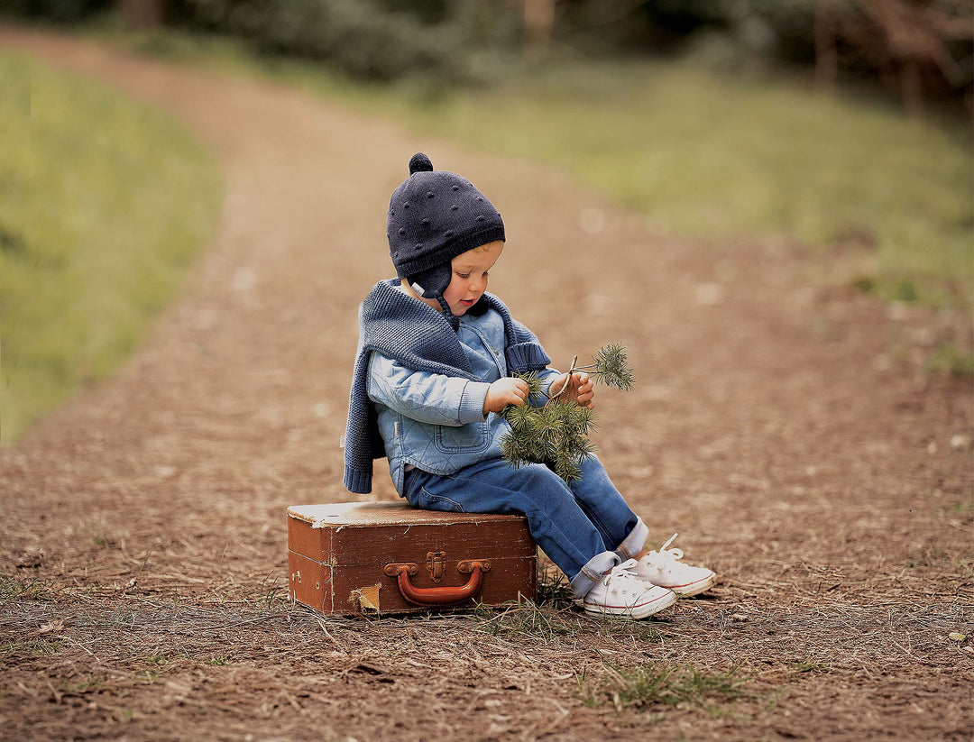 Toshi Organic Earmuff - Popcorn / Ink