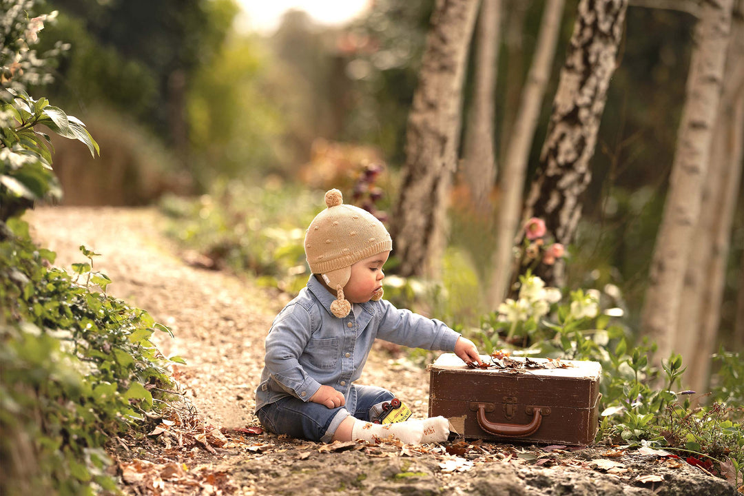 Toshi Organic Earmuff - Popcorn / Driftwood