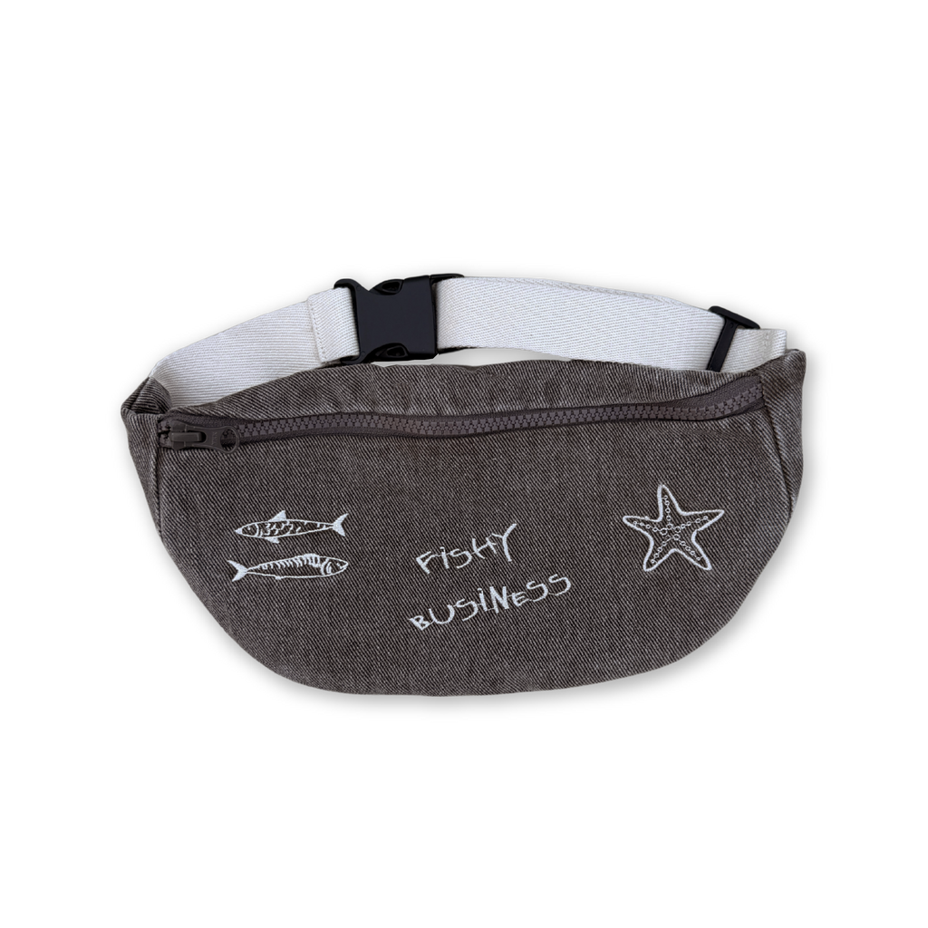 Fishy Business Treasure Bag - Ash