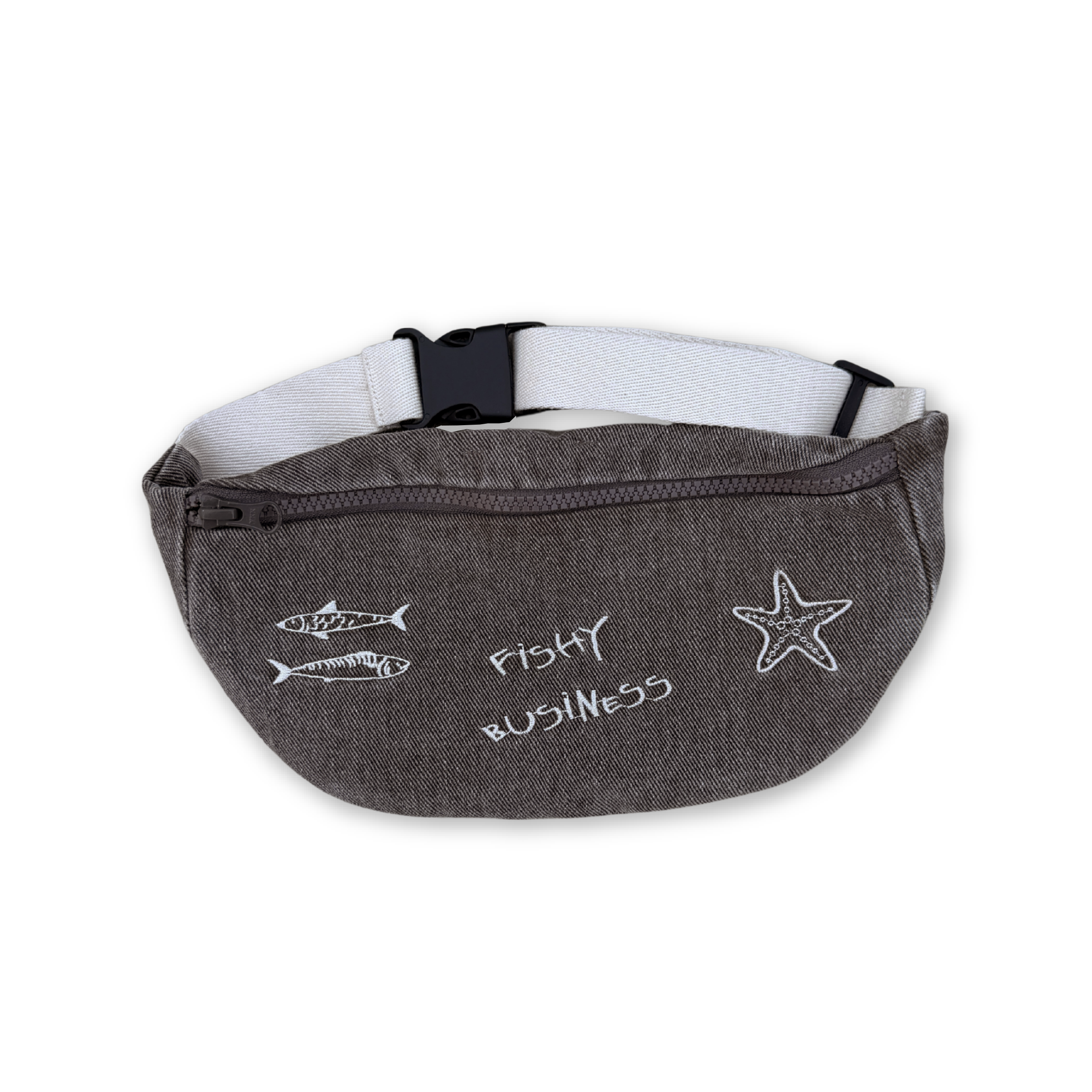Fishy Business Treasure Bag - Ash