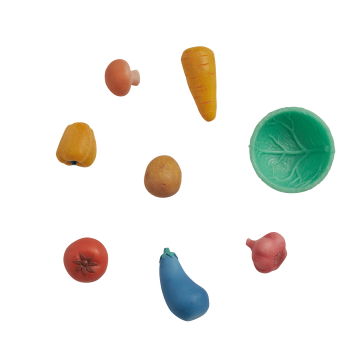 Olli Ella Tubbles Sensory Stones - Vibrant Veggies