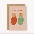 Twins! New Baby Greeting Card