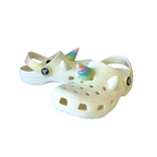 Classic I AM Rainbow Unicorn Clog - Chalk