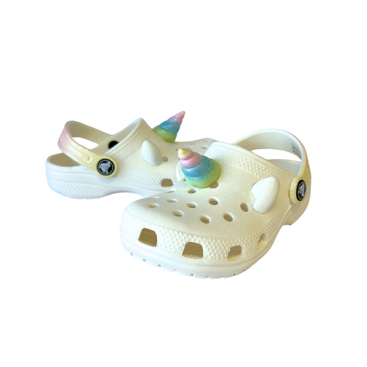 Crocs Classic I AM Rainbow Unicorn Clog - Chalk