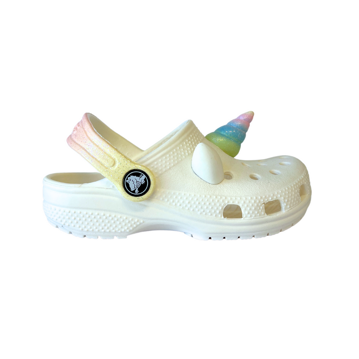 Crocs Classic I AM Rainbow Unicorn Clog - Chalk