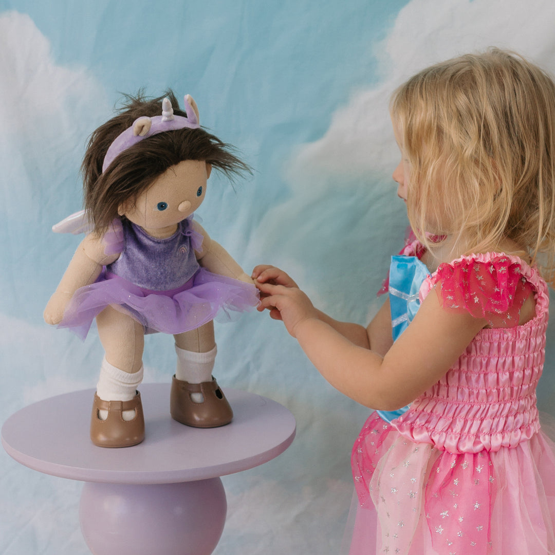 Olli Ella Dinkum Unicorn Outfit - Lilac