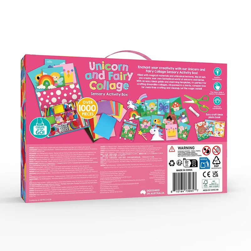 Unicorn and Fairy Collage Sensory Craft Box