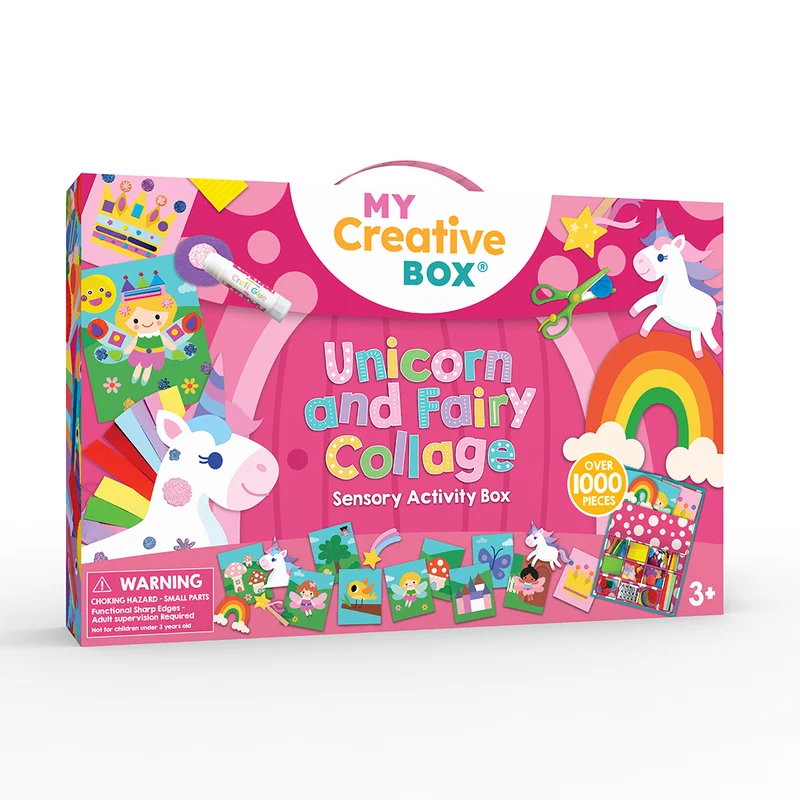 Unicorn and Fairy Collage Sensory Craft Box