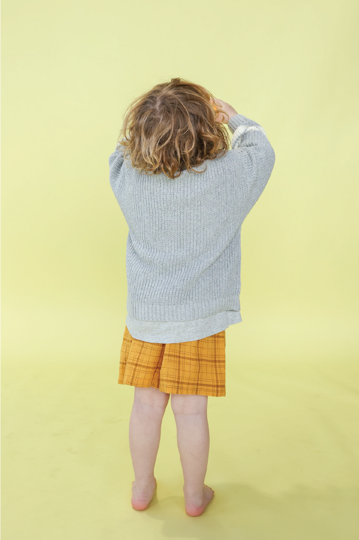 Grown Chunky Rib Pull Over - Stone