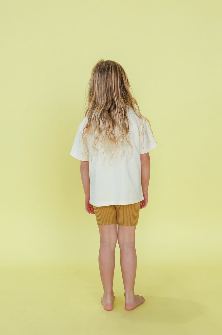 Grown Knitted Rib Bike Shorts