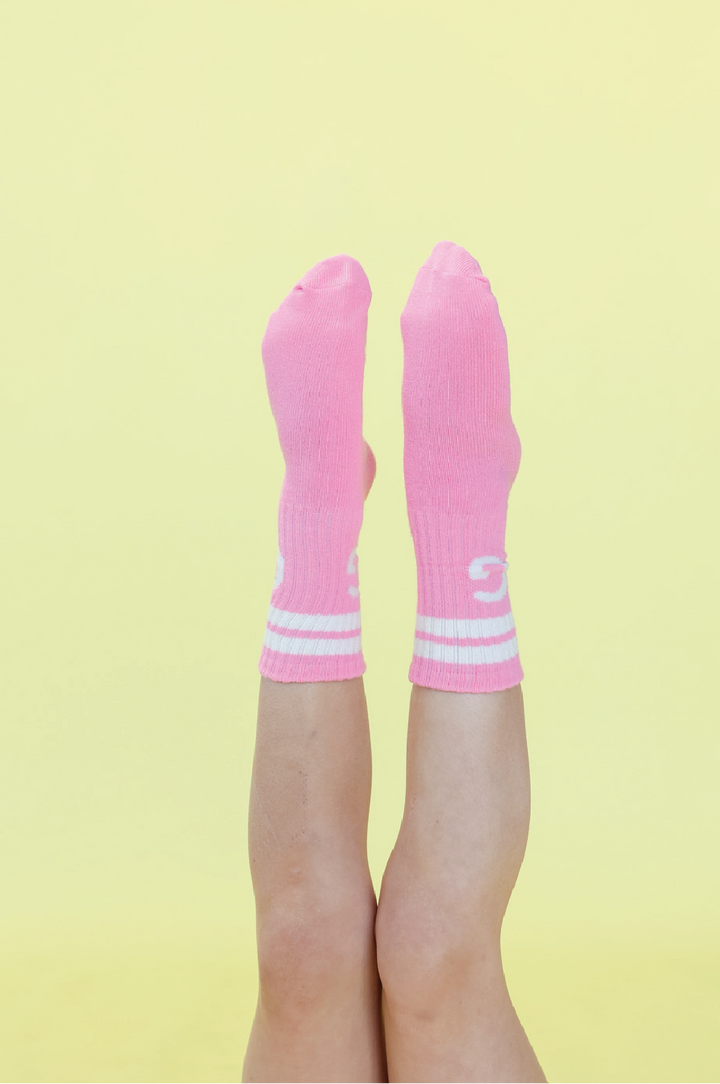 Grown Stripe Logo Socks - Candy