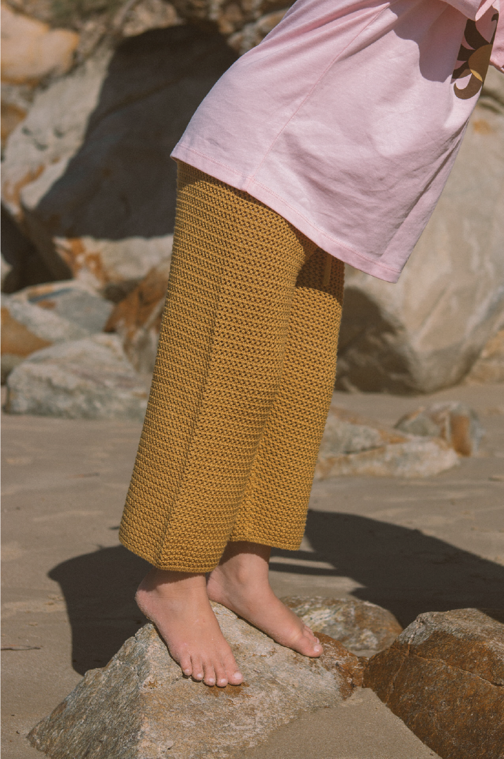 Grown Open Knit Pants