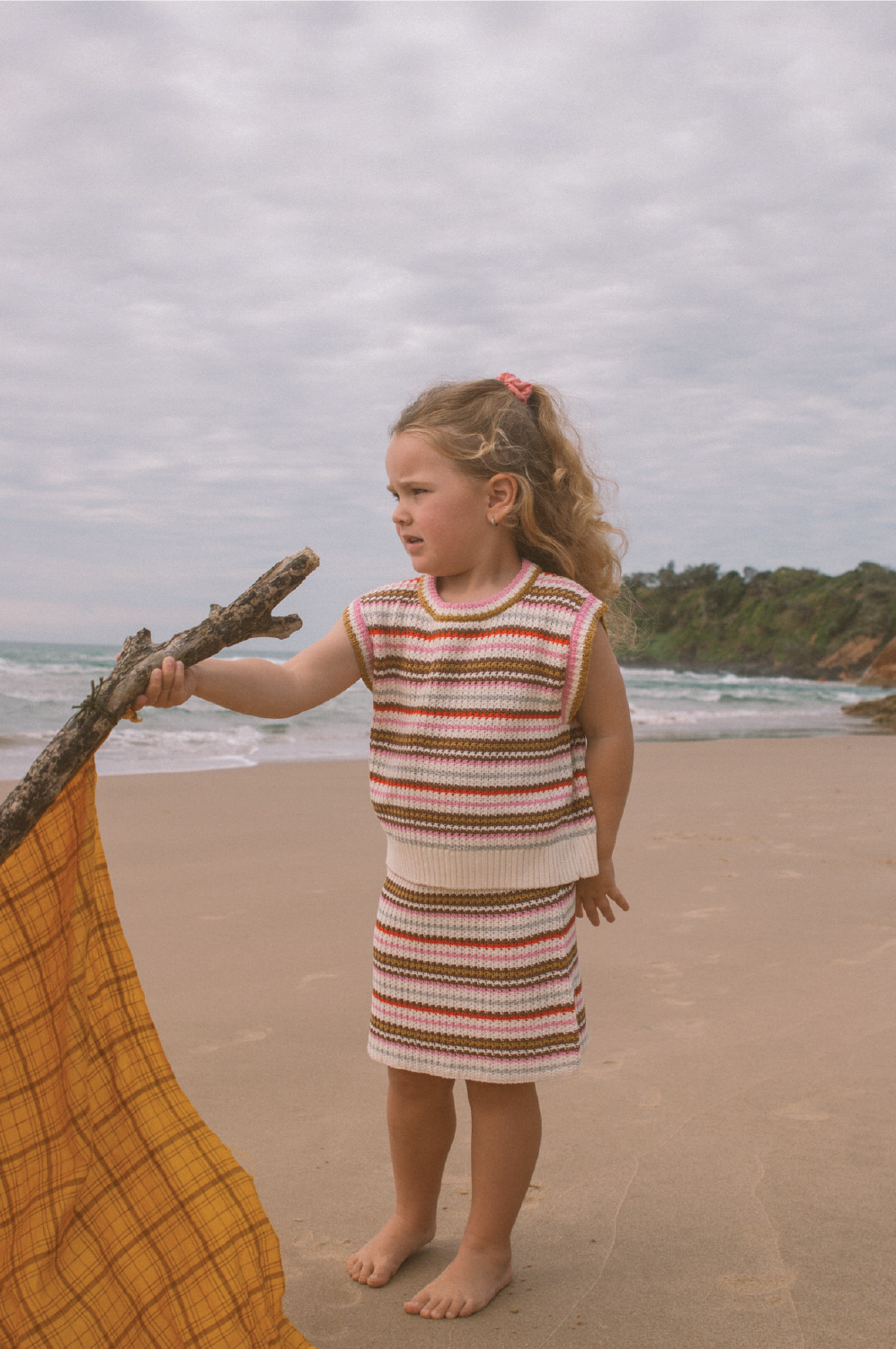 Sunshine Stripe Knit Skirt