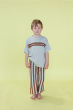 Twin Striped Ribbed Tee