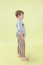 Twin Striped Ribbed Tee