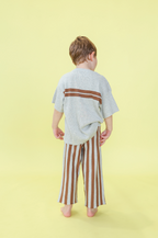 Twin Striped Ribbed Tee