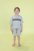 Striped Ribbed Shorts