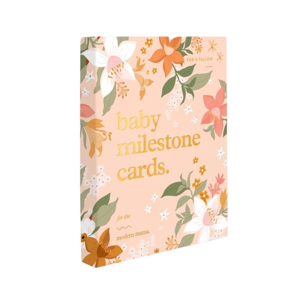 Baby Milestone Cards - Floral