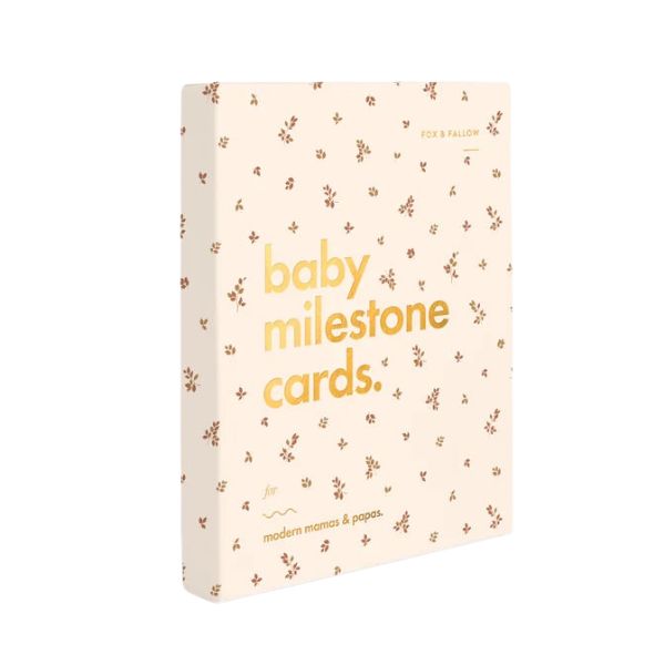 Fox & Fallow Baby Milestone Cards - Broderie