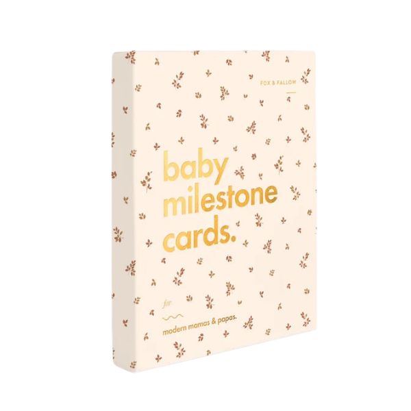 Baby Milestone Cards - Broderie