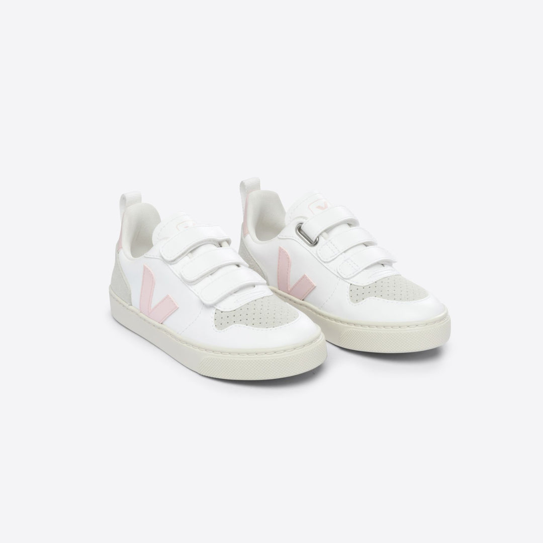 Veja V-10 Velcro CWL - White/Petale