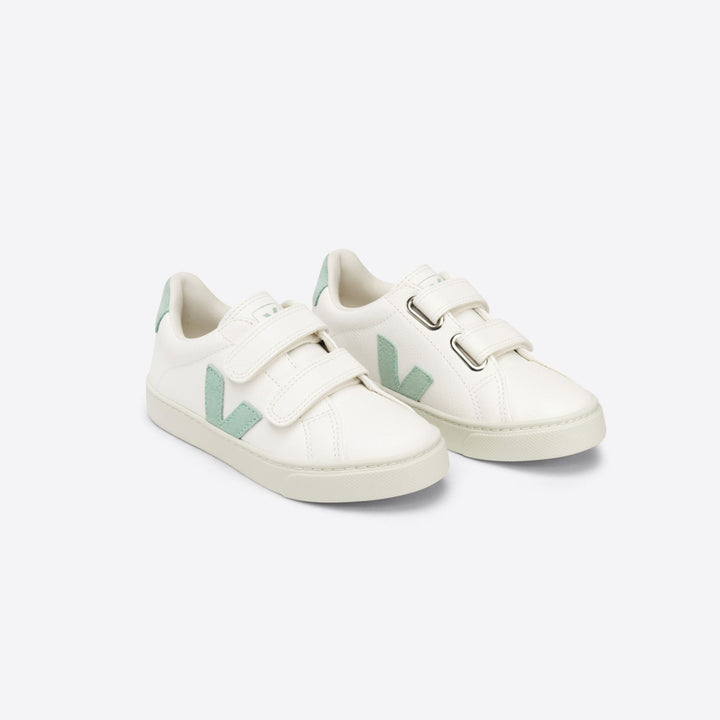 Veja Esplar Velcro Leather - Extra White/Matcha