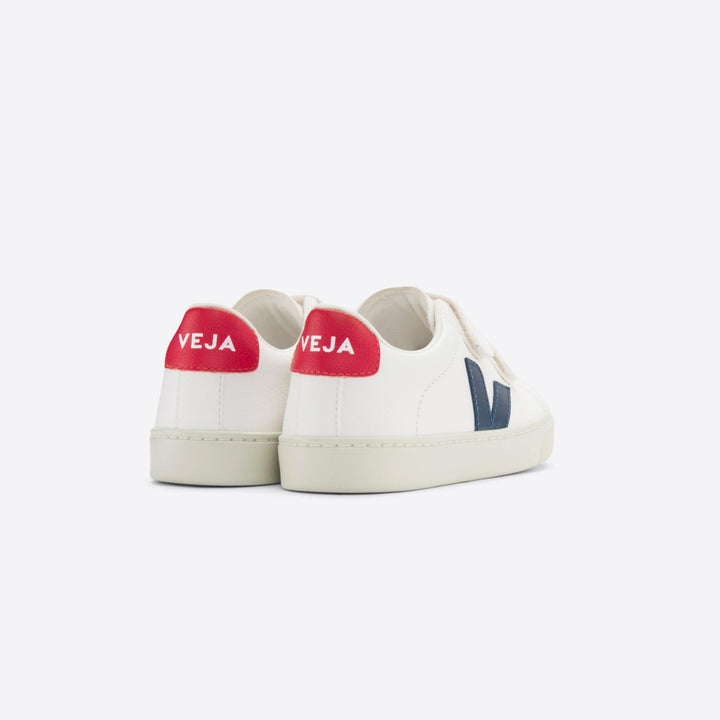 Veja Esplar Velcro Leather - Extra White/Nautico/Pekin