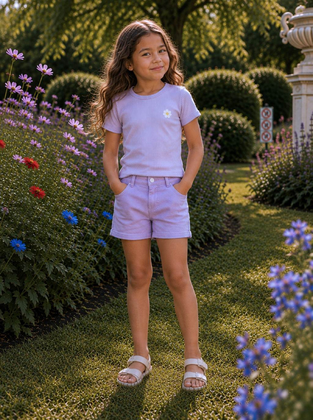 Lilac Mist Rib Tee