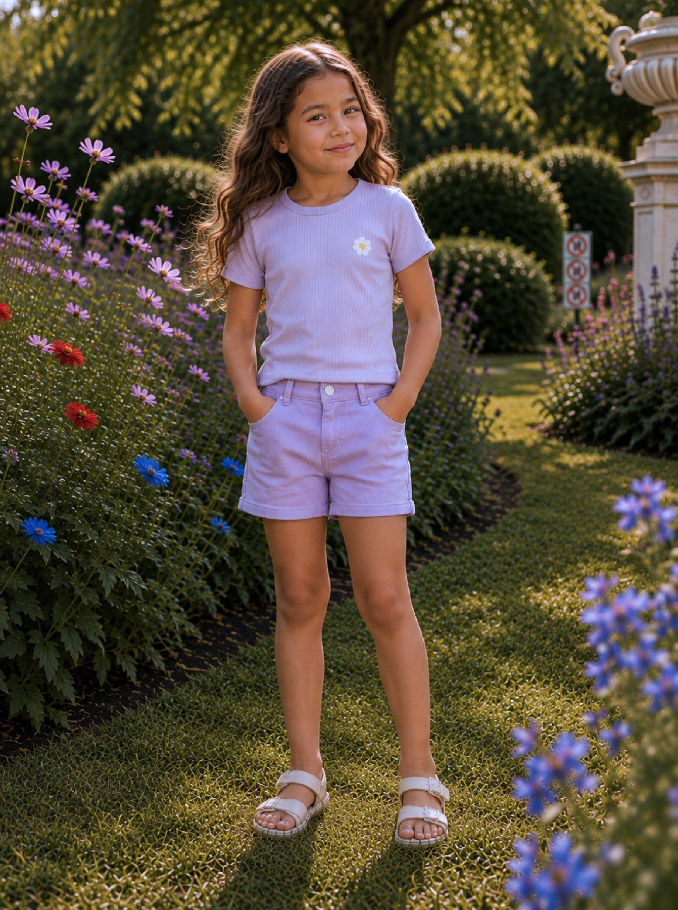 Lilac Mist Rib Tee
