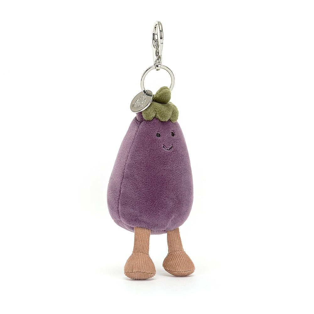 Jellycat Vivacious Vegetable Bag Charm - Aubergine