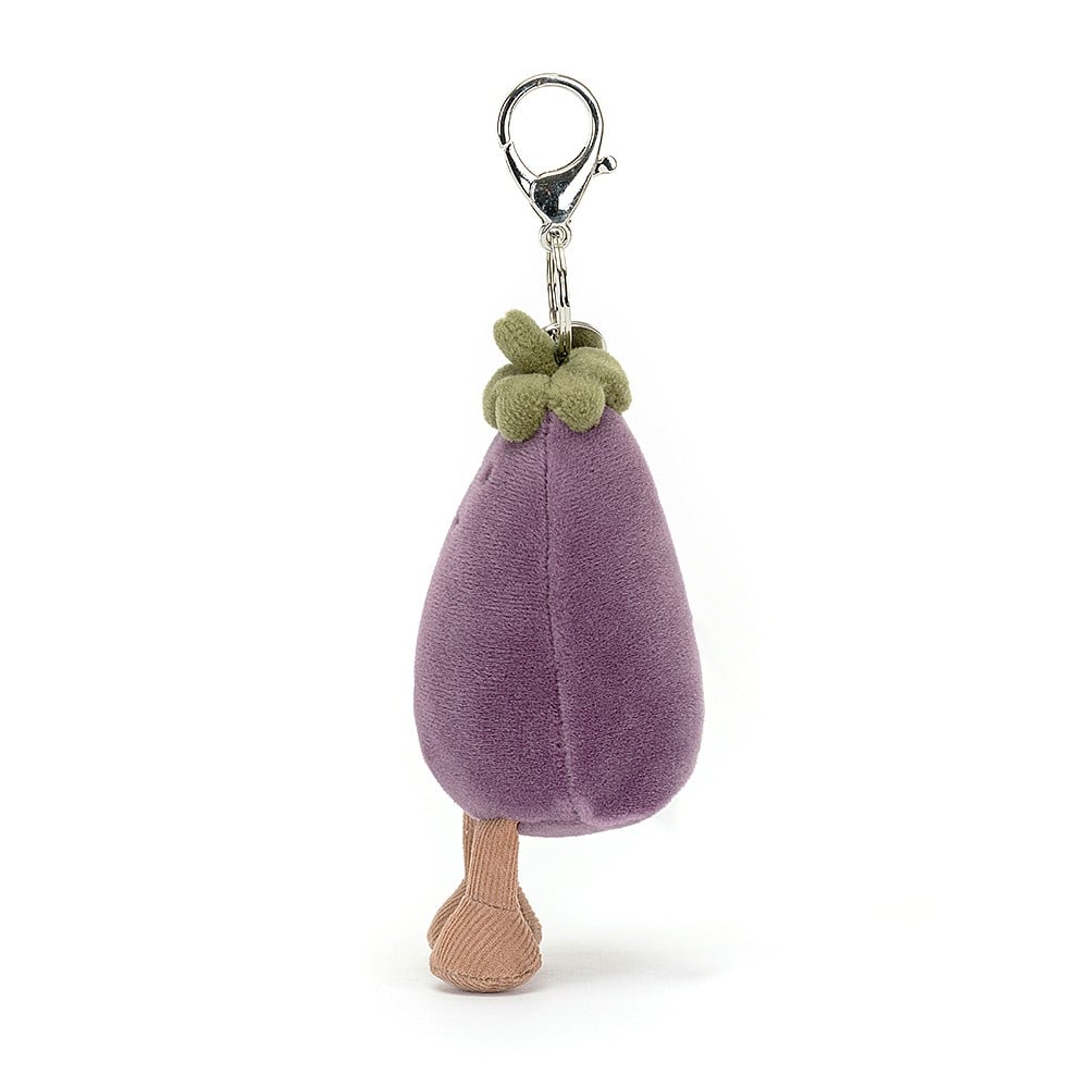 Jellycat Vivacious Vegetable Bag Charm - Aubergine