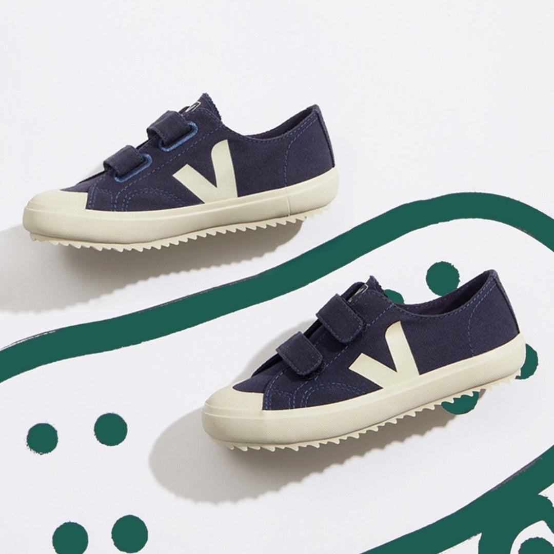 Veja Ollie Velcro Canvas - Marine Pierre