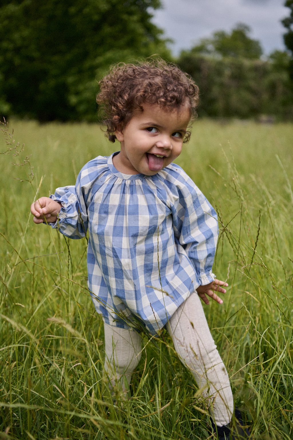 Meadow Bodysuit Gingham - Bluebelle Check