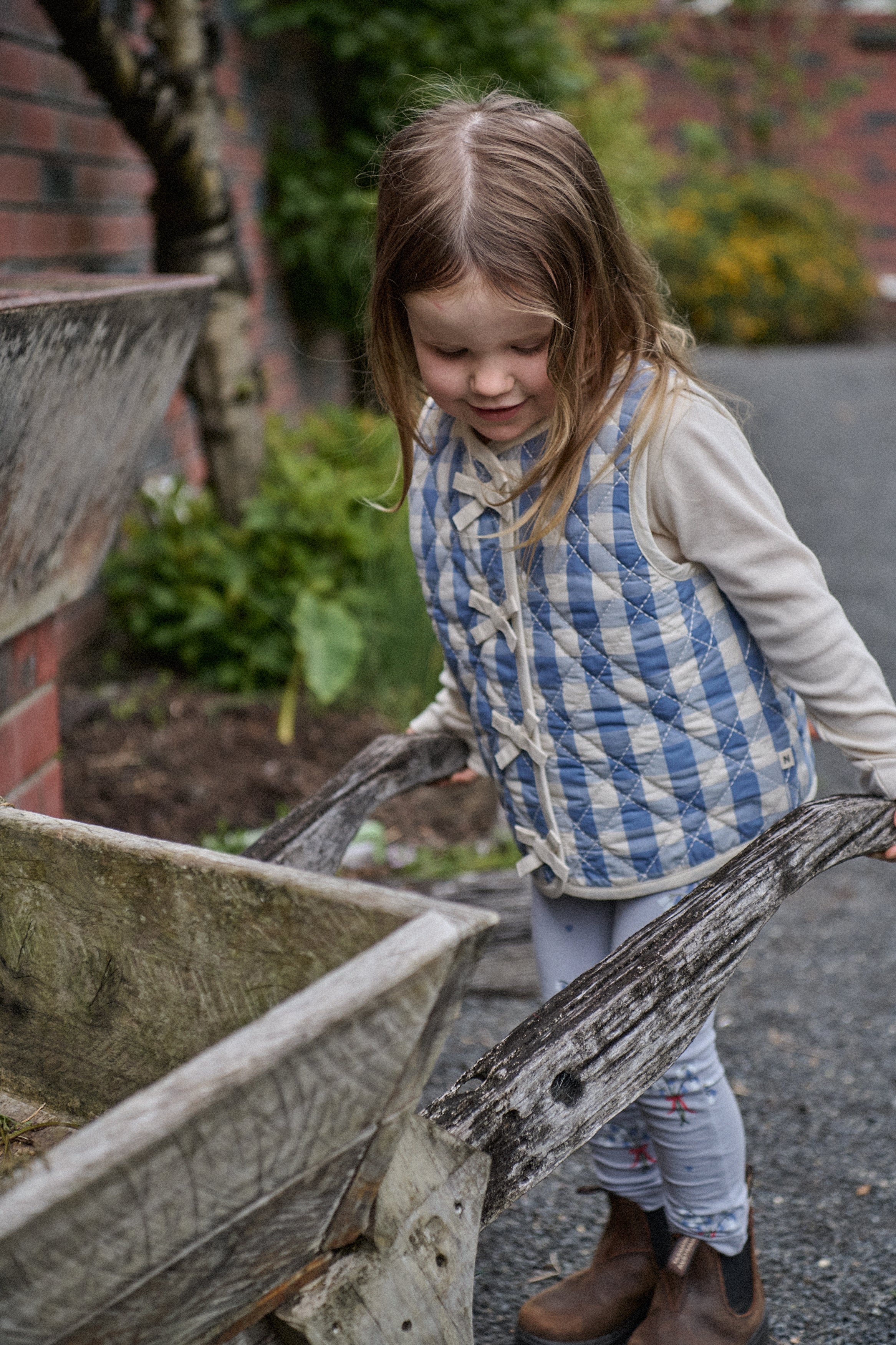 Marlo Quilted Vest - Bluebelle Check