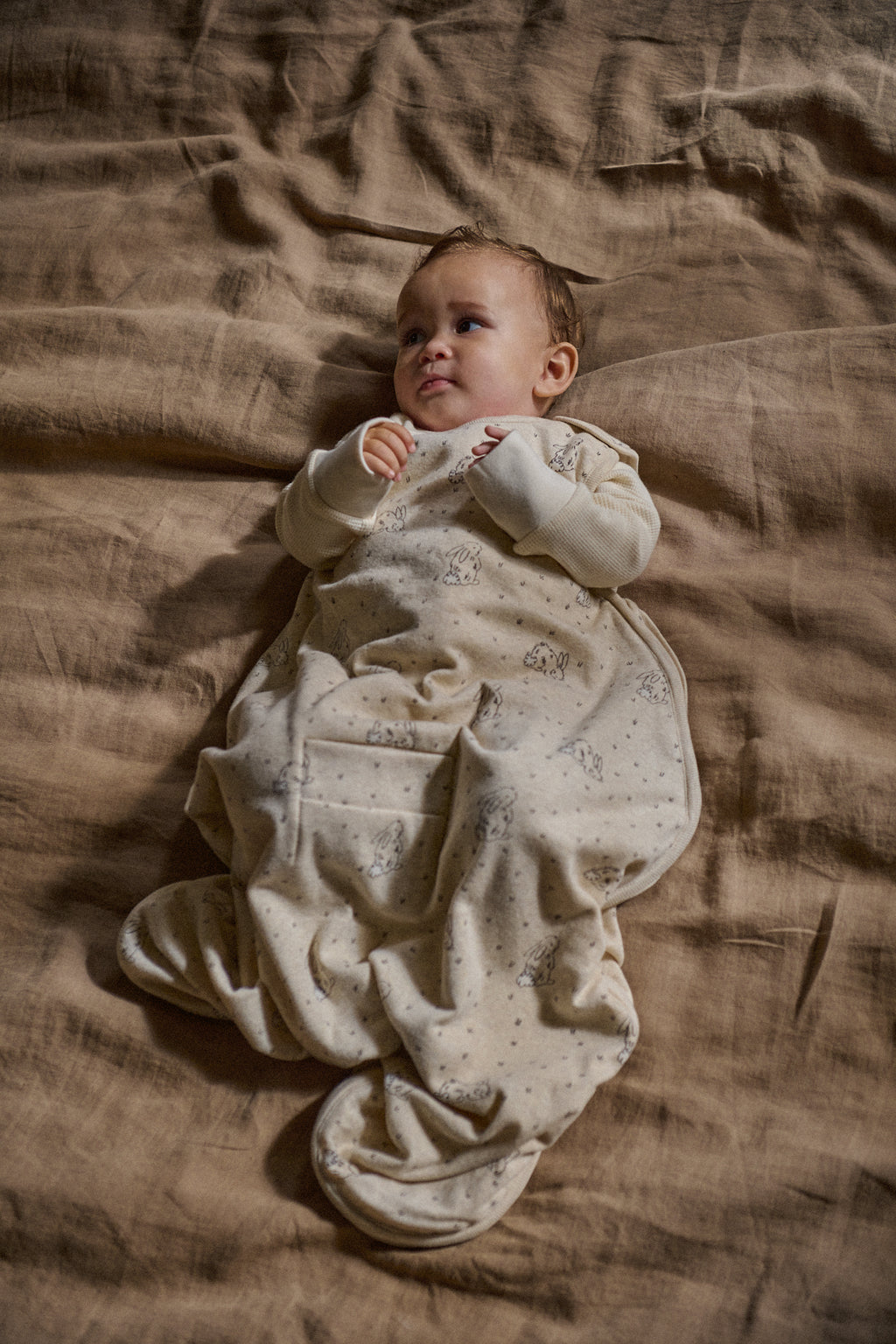 Organic Cotton & Merino Sleeping Bag - Bramble Burrow Sleep Print