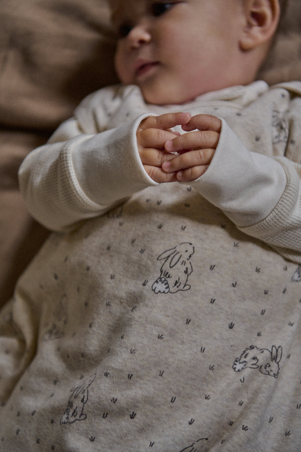 Organic Cotton & Merino Sleeping Bag - Bramble Burrow Sleep Print