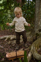 Long Sleeve River Tee - Bramble Bunny Print