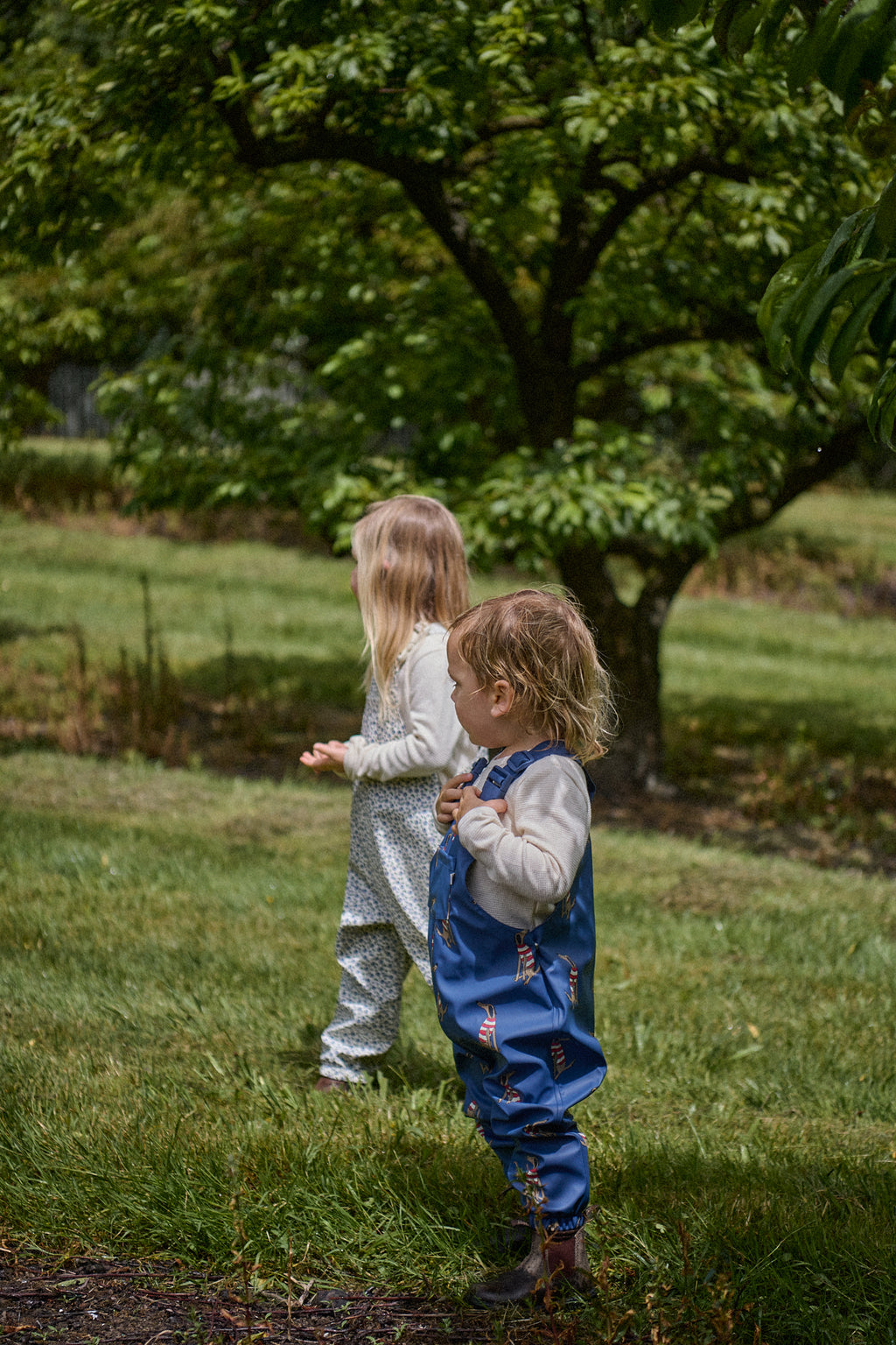 Splash Overalls - Best Friend Indigo Print