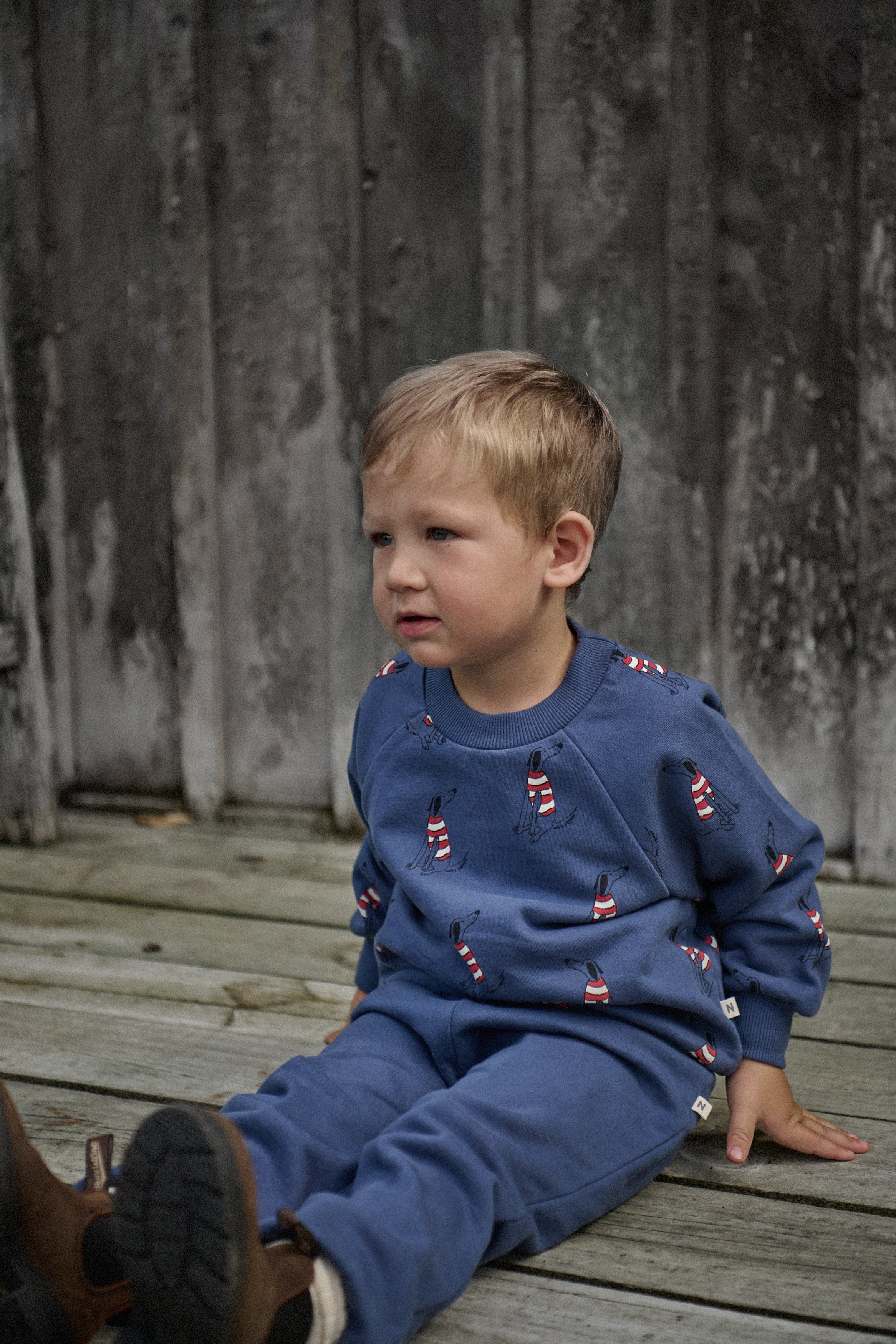 Emerson Sweater - Best Friend Indigo Print