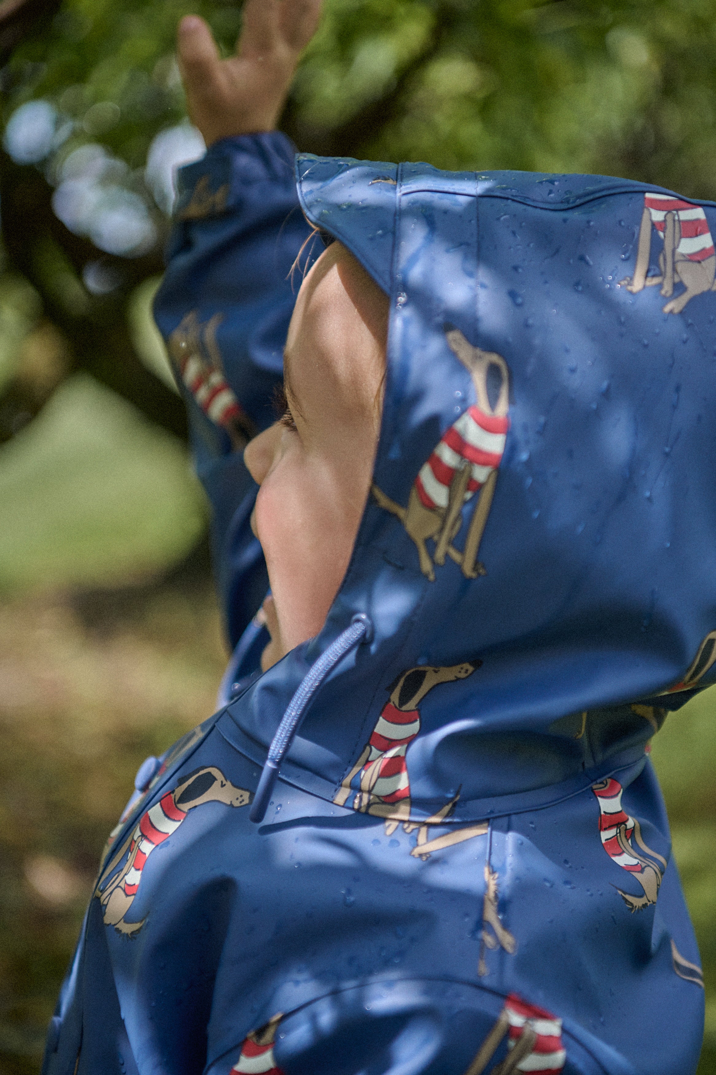 Raincoat - Best Friend Indigo Print